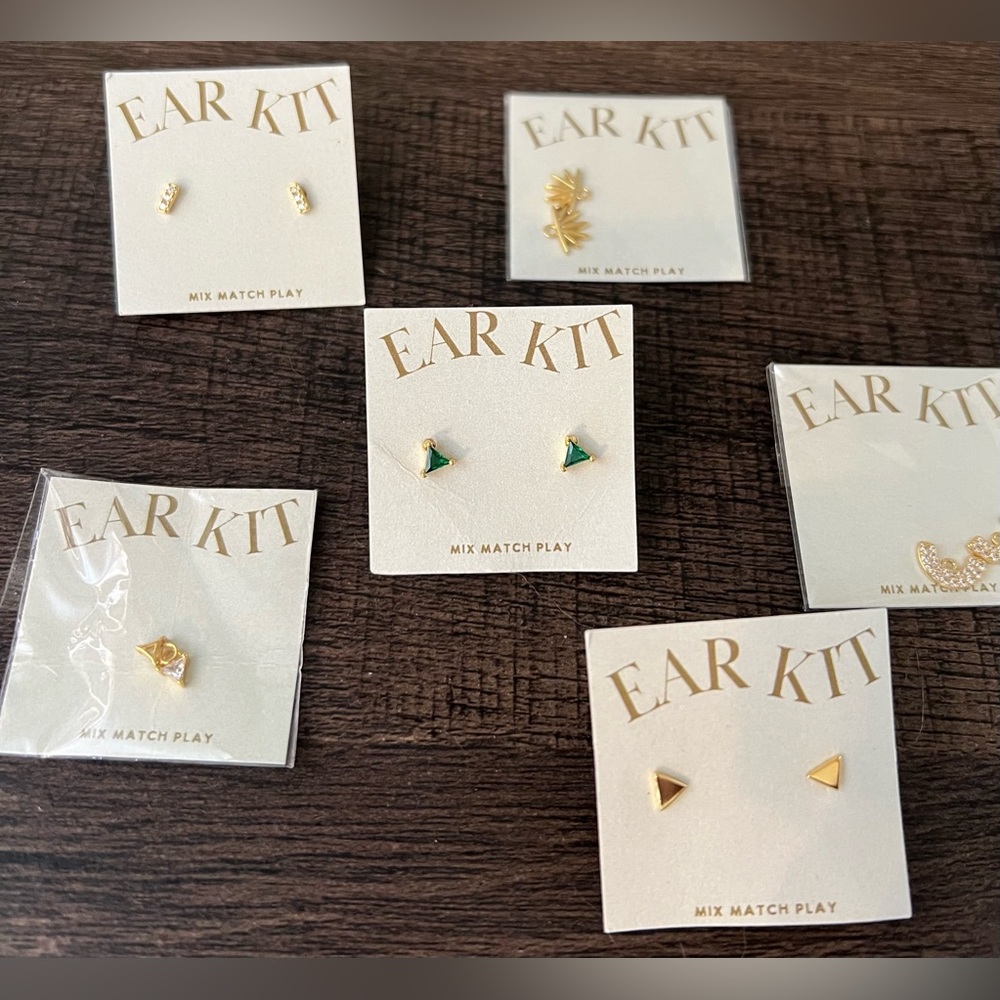 Earkit stud earrings and jackets